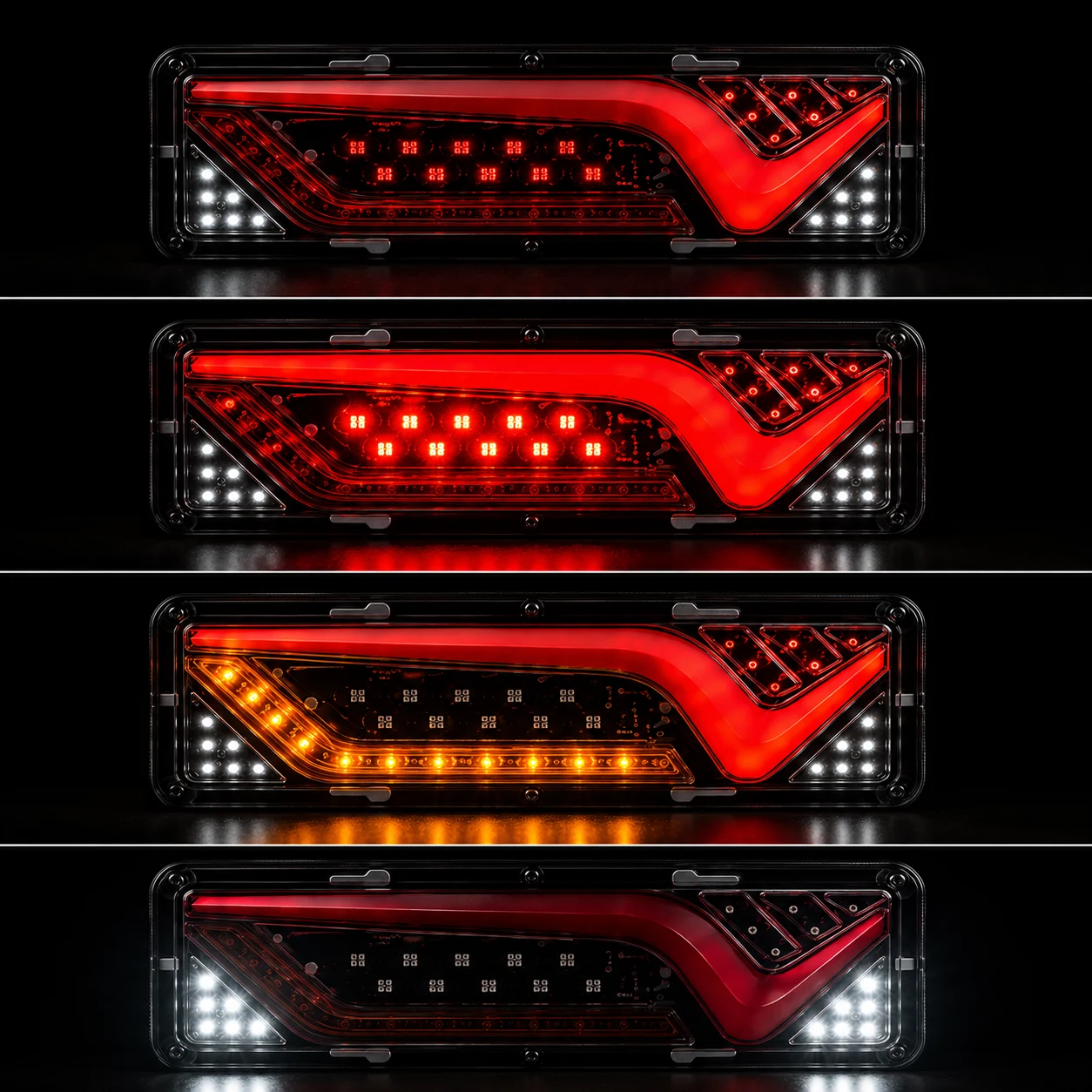 Функції LED-ліхтарів: габарити, стоп-сигнал, поворот, задній хід