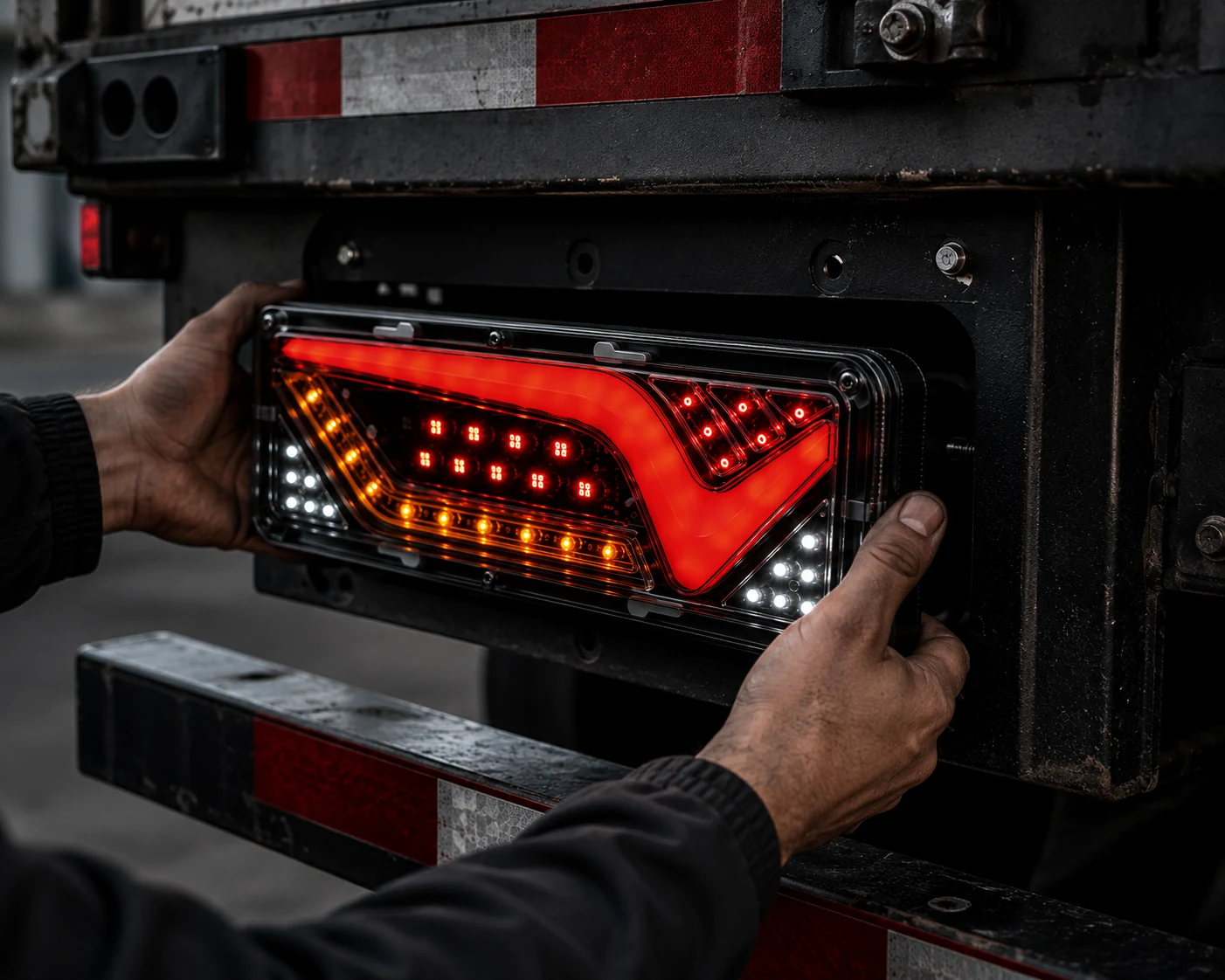 Встановлення LED-ліхтарів на вантажівку